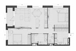 Floor plan of apartment 9